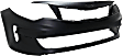 2016 Kia Optima LX - Front Primed Bumper Cover, USA Built Vehicle, For Models With Standard Type Bumper, Except Hybrid Model
