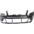 Front Primed Bumper Cover, Sport Design, without Park Assist Sensor Holes, CAPA CERTIFIED