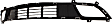 Front Bumper Grille, Black