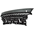 Front, Upper Bumper Grille, Textured Dark Gray CAPA Certified