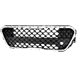 2021 Kia Soul LX - Front Bumper Grille, Chrome Shell with Gray Insert