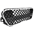 2021 Kia Soul LX - Front Bumper Grille, Chrome Shell with Gray Insert