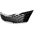 Upper Grille Assembly, Painted Black Shell and Insert, CAPA CERTIFIED