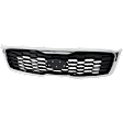 Grille Assembly, Chrome Shell with Textured Black Insert