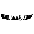 Grille Painted Black Shell with Chrome Insert