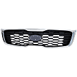 Grille Chrome Shell with Painted Gray Insert