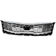 Grille, Painted Black Shell with Chrome Insert, CAPA CERTIFIED