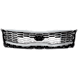 Grille, Painted Black Shell with Chrome Insert, CAPA CERTIFIED