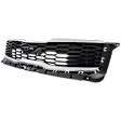 Grille Painted Black Shell with Chrome Insert