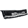 Grille Painted Black Shell with Chrome Insert CAPA Certified