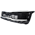 Grille Painted Black Shell with Chrome Insert CAPA Certified