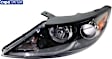 Driver Side Headlight, with Bulb, Halogen, Clear Lens, CAPA Certified