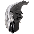 Passenger Side Headlight, with Bulb, Halogen, Clear Lens, CAPA Certified