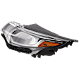 Driver Side Headlight, with Bulb, Halogen, Clear Lens, CAPA Certified