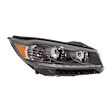 Passenger Side Headlight, with Bulb, Halogen, Clear Lens, CAPA Certified