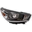 Passenger Side Headlight, with Bulb, Halogen, Clear Lens, CAPA Certified