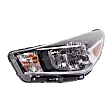 Driver Side Headlight, with Bulb, Halogen, Clear Lens, CAPA Certified