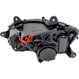 Passenger Side Headlight, with Bulb, LED, Base Model