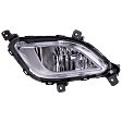 Front, Driver Side Fog Light, With bulb(s), Halogen, CAPA CERTIFIED
