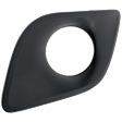 Front, Driver Side Fog Light Cover, Black