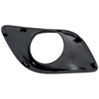 Front, Driver Side Fog Light Cover, Black