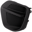 Front, Driver Side Fog Light Cover, Textured Black