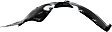 2015-2021 Kia Sedona - Front, Passenger Side Fender Liner, 6 Cyl., 3.3L Engine