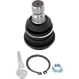 Front, Driver or Passenger Side, Lower Ball Joint, With Neoprene Material, With Cotter Pin Hole