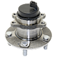 Rear, Driver or Passenger Side Wheel Hub, With Bearing, With Sensor, 5 x 4.5 in. Bolt Pattern, FWD