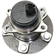 Rear, Driver or Passenger Side Wheel Hub, With Bearing, With Sensor, 5 x 4.5 in. Bolt Pattern, FWD