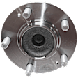 Rear, Driver or Passenger Side Wheel Hub, With Bearing, With Sensor, 5 x 4.5 in. Bolt Pattern, FWD