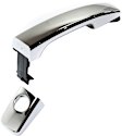 Front, Driver Side Exterior Door Handle, Chrome, With Key Hole, With Cover, Without Keyless System