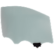 Front, Passenger Side Door Glass, Green Tint, Replaces NAGS Number FD26506GTY