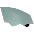 Front, Driver Side Door Glass, Green Tint, USA Built Vehicle, For Models With Acoustic Interlayer, Replaces NAGS Number FD26873GTY