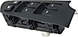 Front, Driver Side Window Switch, Black