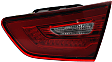 Passenger Side, Inner Tail Light, with Bulb, LED, Clear and Red Lens, Except Hybrid Model, Production Date From October 3 2013, CAPA CERTIFIED