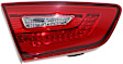 Driver Side, Inner Tail Light, with Bulb, LED, Clear and Red Lens, Except Hybrid Model, Production Date From October 3 2013