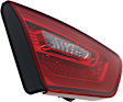 Driver Side, Inner Tail Light, with Bulb, LED, Clear and Red Lens, Except Hybrid Model, Production Date From October 3 2013