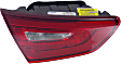 Driver Side, Inner Tail Light, with Bulb, LED, Clear and Red Lens, Except Hybrid Model, Production Date From October 3 2013, CAPA CERTIFIED