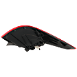 Passenger Side, Outer Tail Light, with Bulb, Halogen, Clear and Red Lens, 4 Cyl., 2.0L Engine
