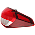 Passenger Side, Outer Tail Light, with Bulb, Halogen, Clear and Red Lens, 4 Cyl., 2.0L Engine