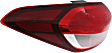 2017-2018 Kia Forte - Driver Side, Outer Tail Light, with Bulb, Halogen, Clear and Red Lens, 4 Cyl., 2.0L Engine