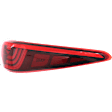 Passenger Side, Outer Tail Light, with Bulb, LED, Red Lens