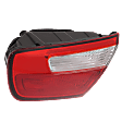 Passenger Side, Inner Tail Light, with Bulb, Halogen, Red Lens