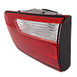 Passenger Side, Inner Tail Light, with Bulb, Halogen, Red Lens