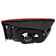 Passenger Side, Inner Tail Light, with Bulb, Halogen, Red Lens