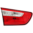 Driver Side, Inner Tail Light, with Bulb, Halogen, Red Lens