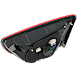 Driver Side, Inner Tail Light, with Bulb, Halogen, Red Lens