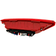 Driver Side, Inner Tail Light, with Bulb, Halogen, Clear and Red Lens