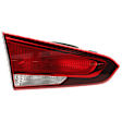 2018 Kia Forte - Driver Side, Inner Halogen Tail Light, With bulb(s), Mounts on Luggage Lid, OE Replacement